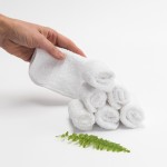ORGANIC Premium Cloth Cotton Terry Baby Wipes - White
