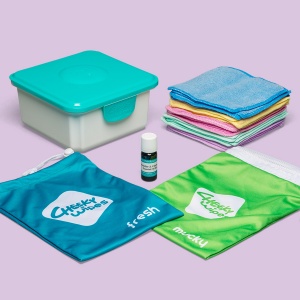 Cheeky Baby Wipes MICROFIBRE Hands & Faces Kit