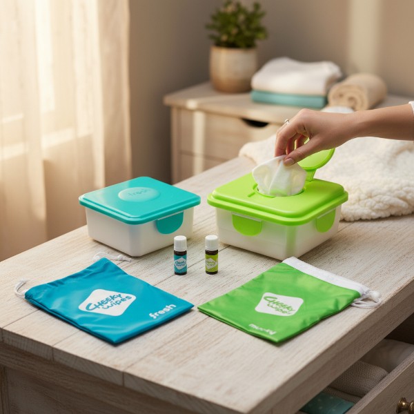 Reusable Cloth Baby Wipes - New Cheeky Baby Wipes All-In-One Kit 